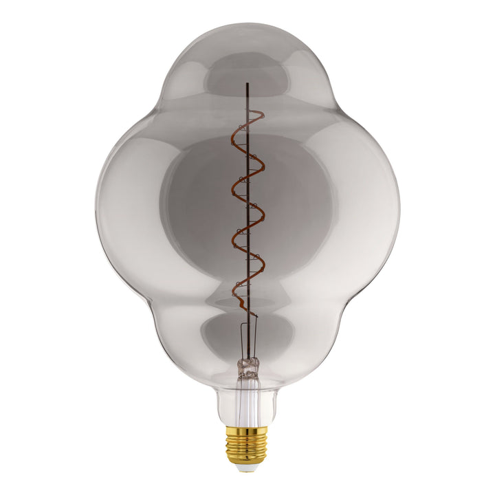 4W E27 LED CL200 globe amber/Black Vapourised Large GLOBES