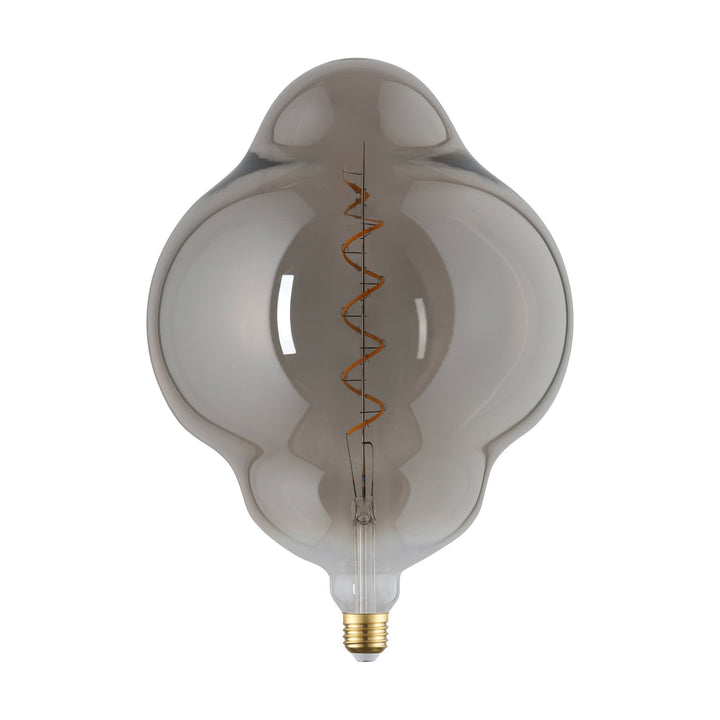 4W E27 LED CL200 globe amber/Black Vapourised Large Black Vapourised GLOBES