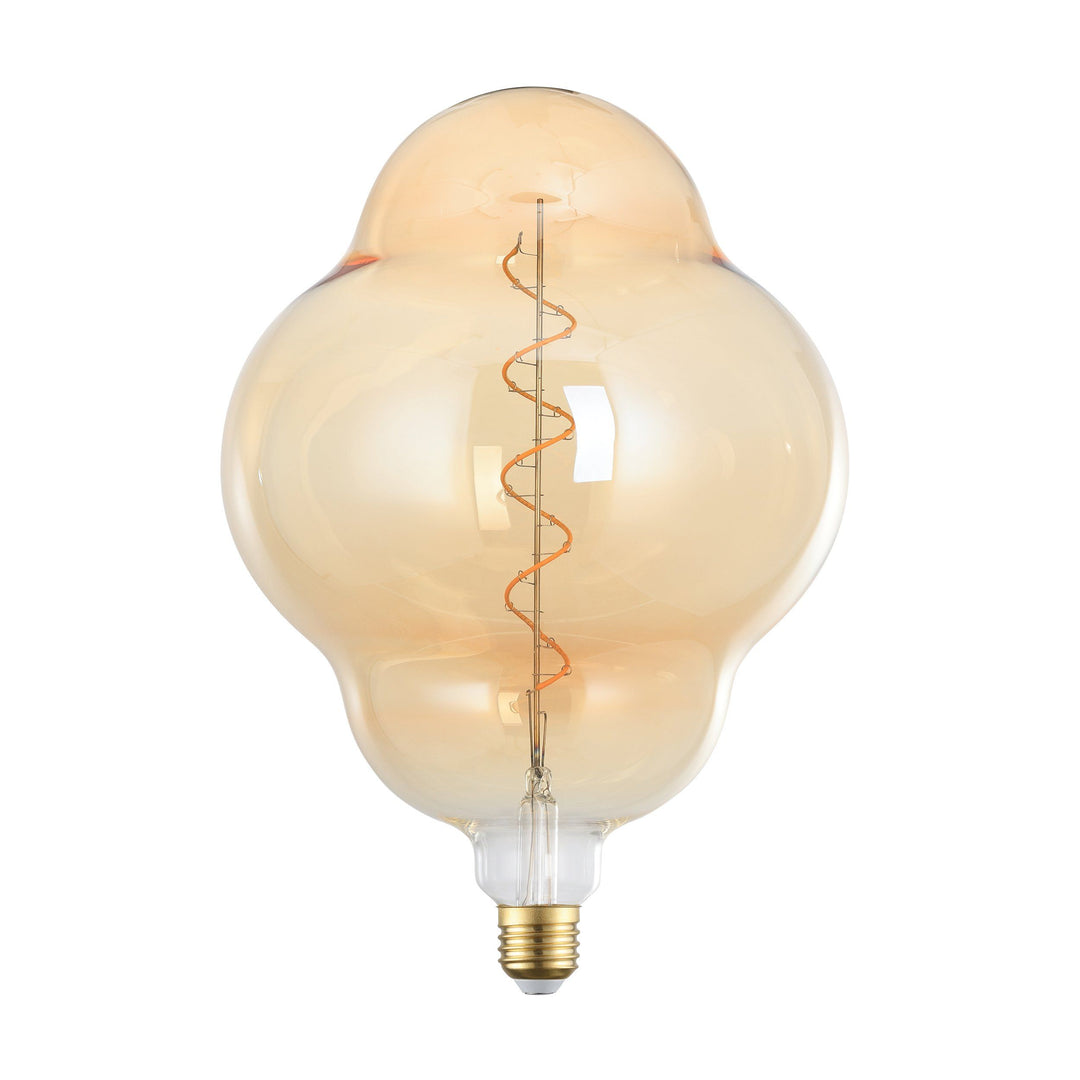 4W E27 LED CL200 globe amber/Black Vapourised Large Amber GLOBES