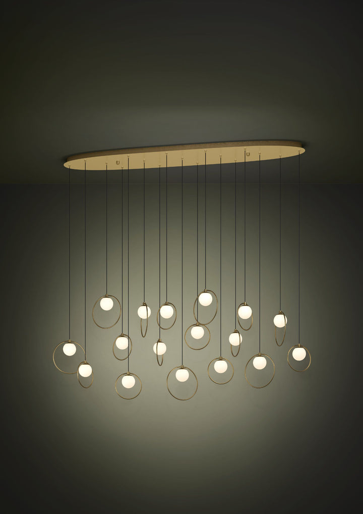 PORTOCOLOM 17 lights Oblong pendant light Pendant