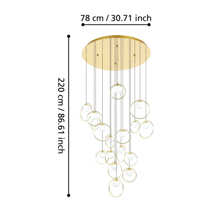 PORTOCOLOM 17 lights Round pendant light Pendant