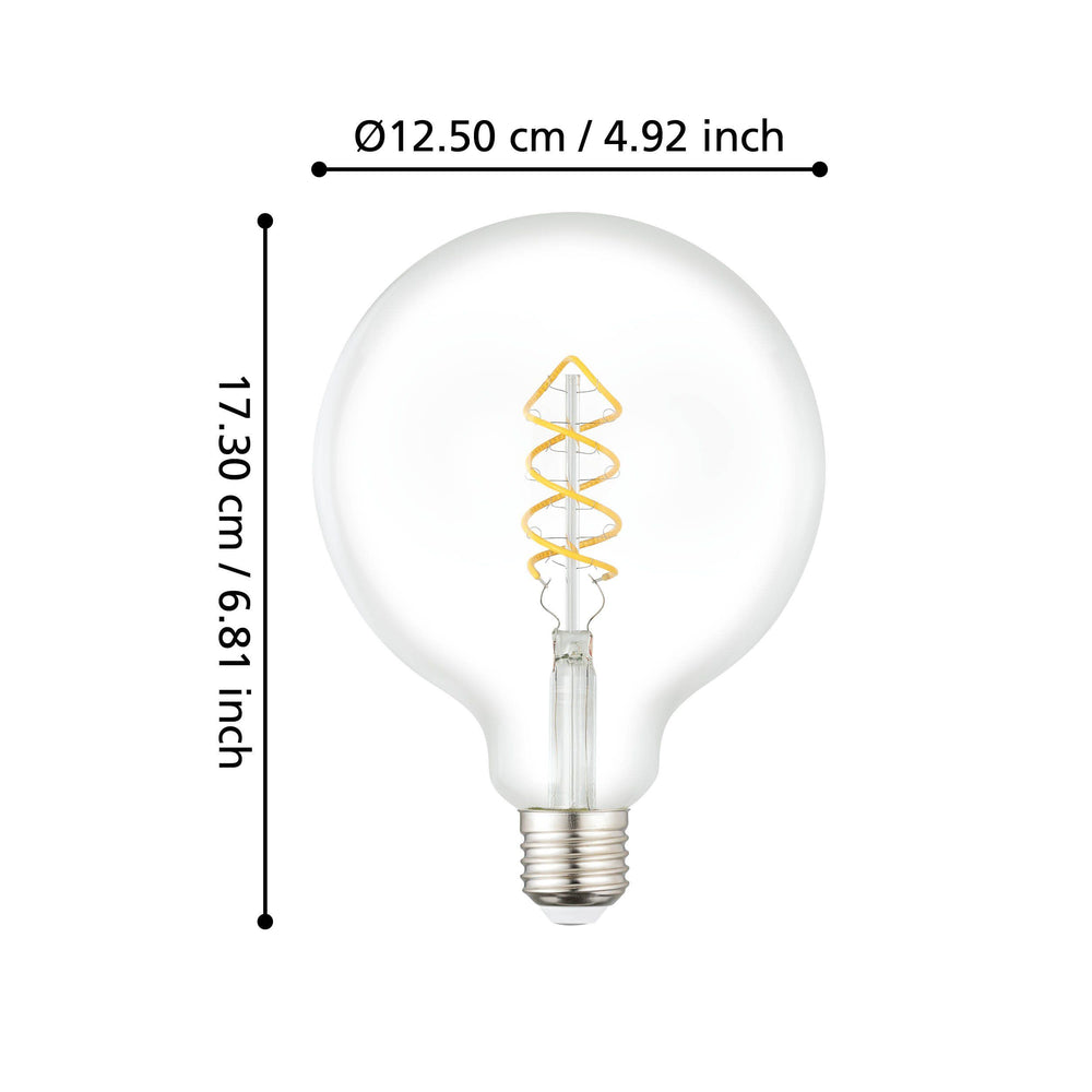 Bulb lightbulb E27 G125 GLOBES