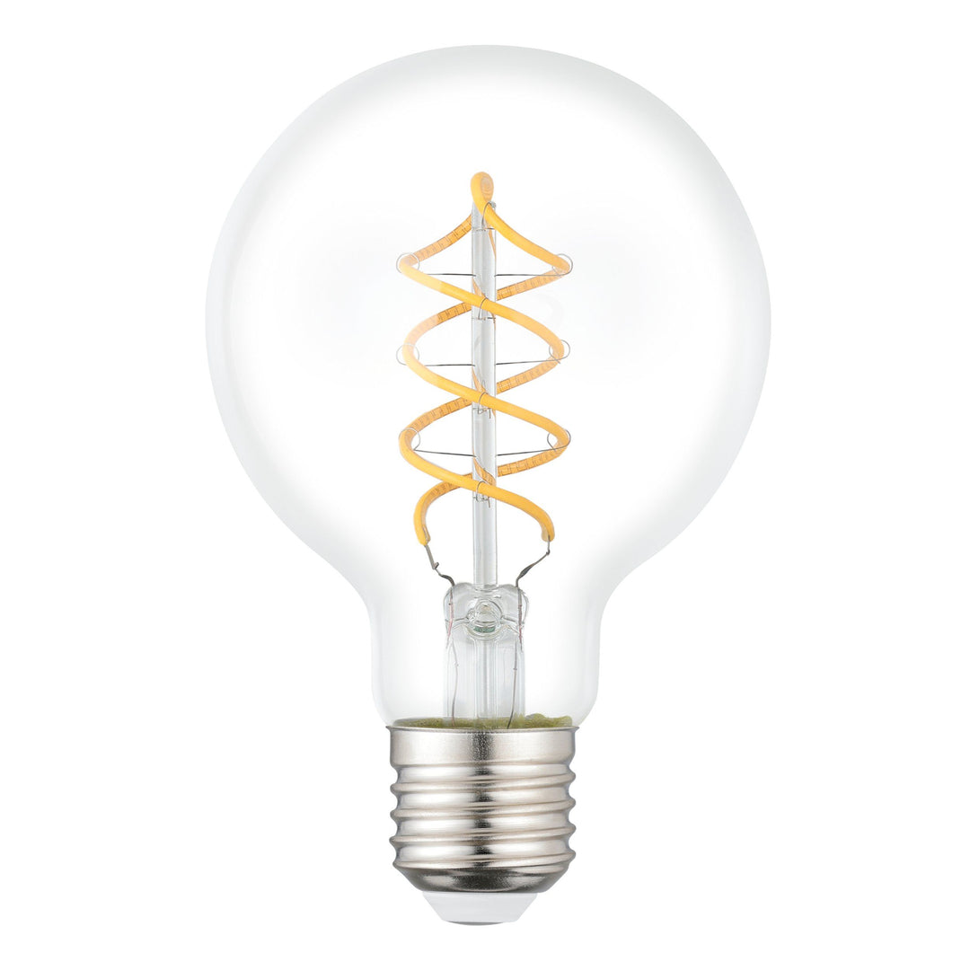 Bulb lightbulb E27 G80 clear GLOBES