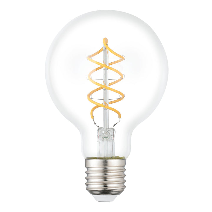 Bulb lightbulb E27 G80 clear GLOBES