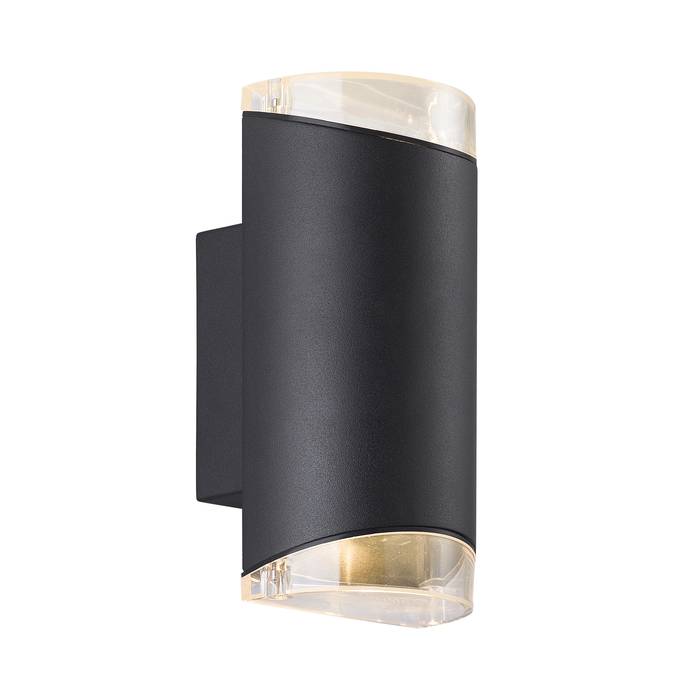 Arn Double | Wall Light | Black/white Black WALL LIGHT