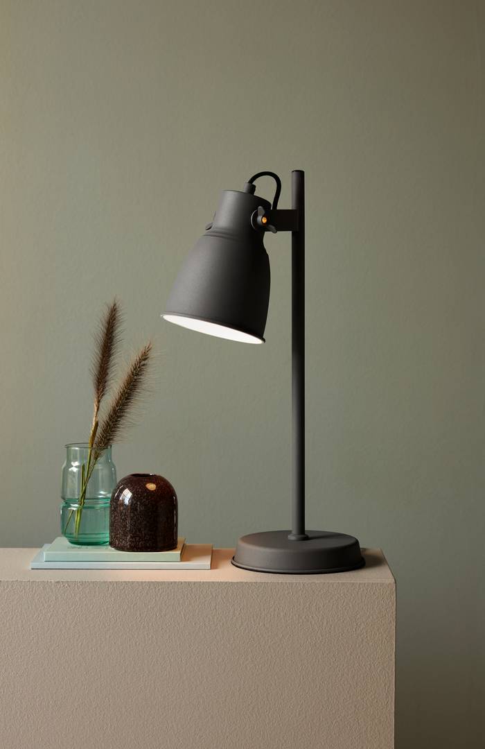 Adrian E27 | Table Lamp | Anthracite/Grey TABLE LAMP