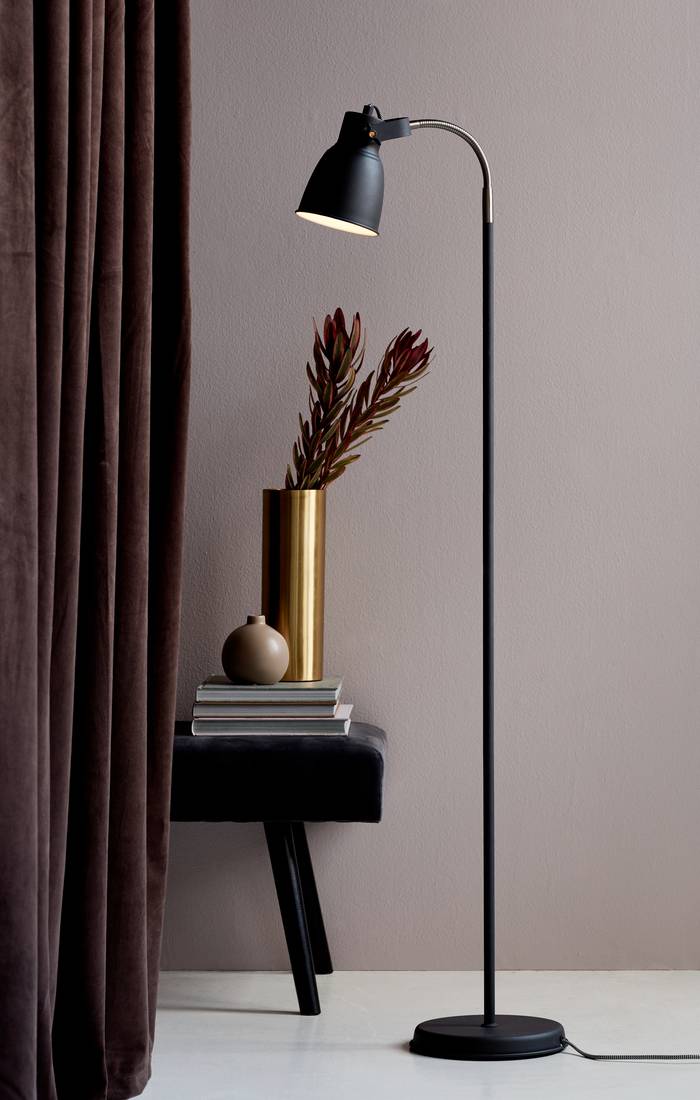Adrian | Floor Lamp | Anthracite/Grey Floor Lamp