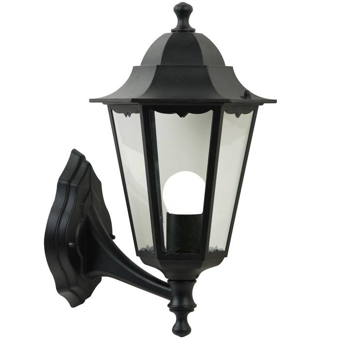 Cardiff Up Wall Light Black WALL LIGHT