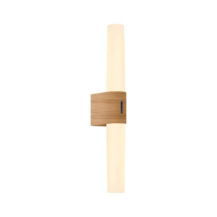 Helva Double Basic Wall Light Black Wood Foil VANITY LIGHT