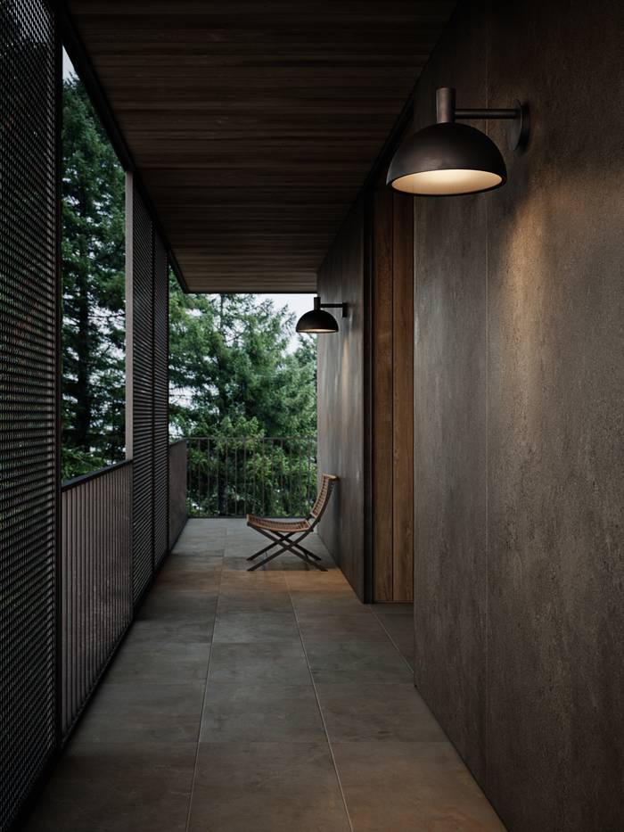 Arki 35 Wall light Black/Galvanized WALL LIGHT