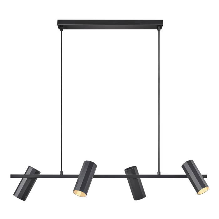 Alanis 4 Pendant Brass/Black Black Pendant