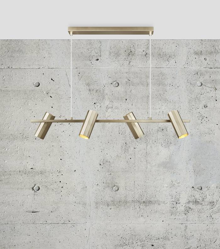 Alanis 4 Pendant Brass/Black Pendant