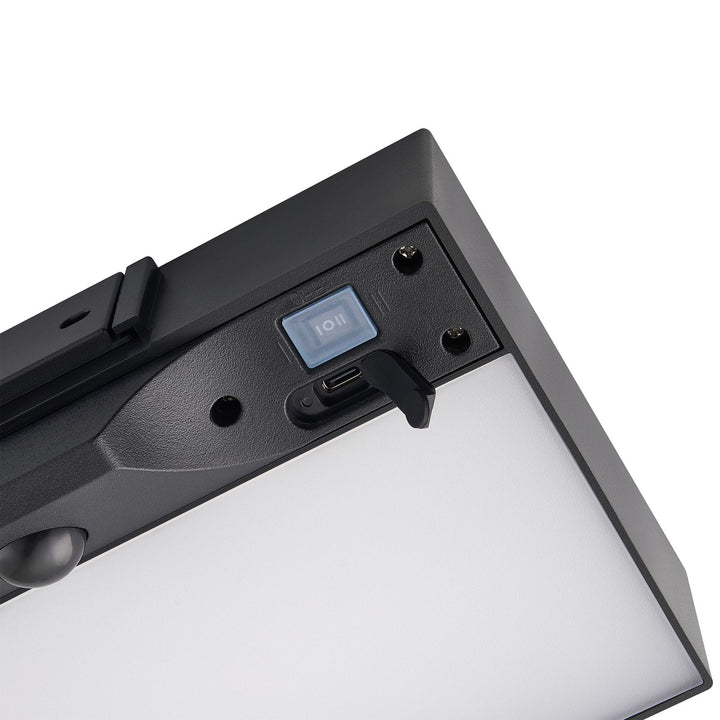 Monay Square Up and Down Solar Wall light Black Solar Wall Light