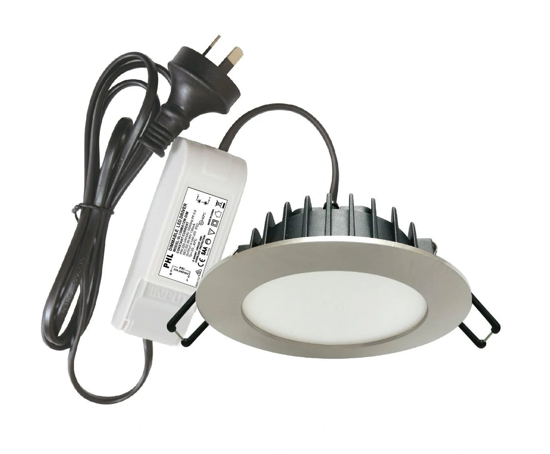 PHL902 Channel Tri-color BRUSH CHROME Downlight