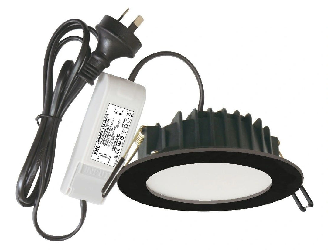 PHL902 Channel Tri-color BLACK Downlight