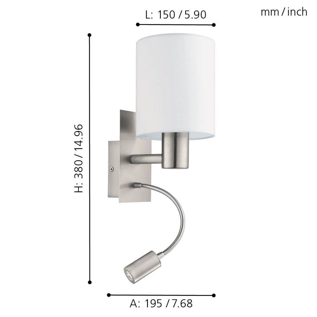 PASTERI wall light with led spotlight WALL LIGHT
