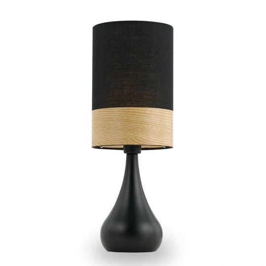 TELBIX AKIRA TABLE LAMP BLACK OAK TABLE LAMP