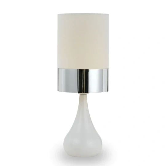TELBIX AKIRA TABLE LAMP WHITE CHROME TABLE LAMP