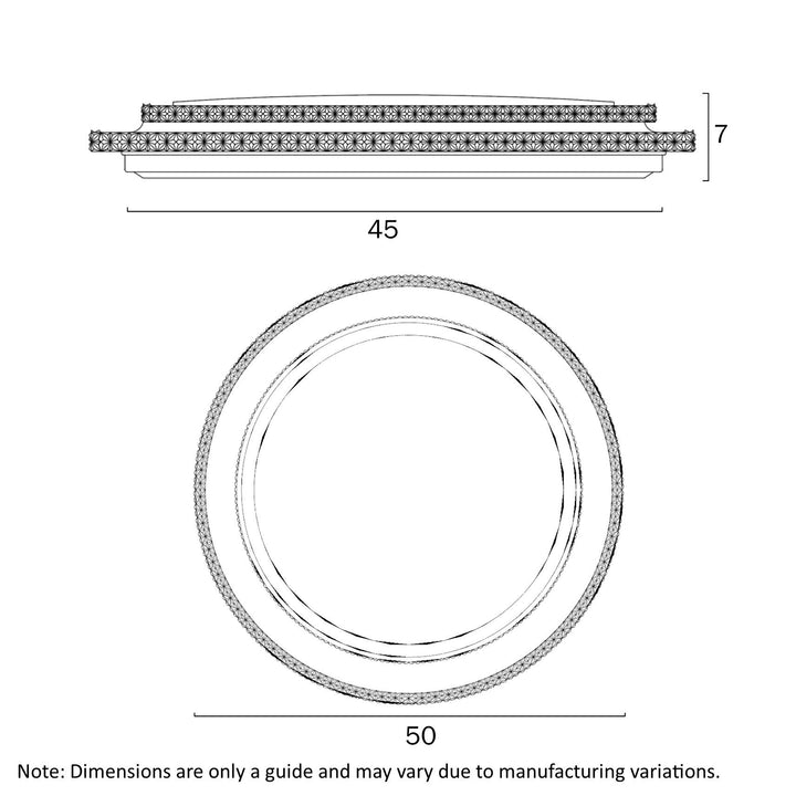 Telbix ALTEZ 50 48W LED OYSTER 3CCT DIM OYSTER LIGHT