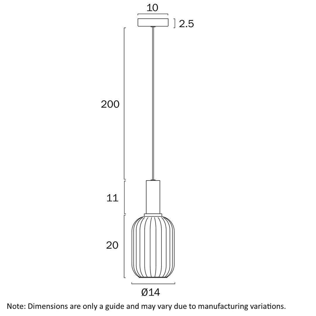 AOSTA 13CM PENDANT Pendant