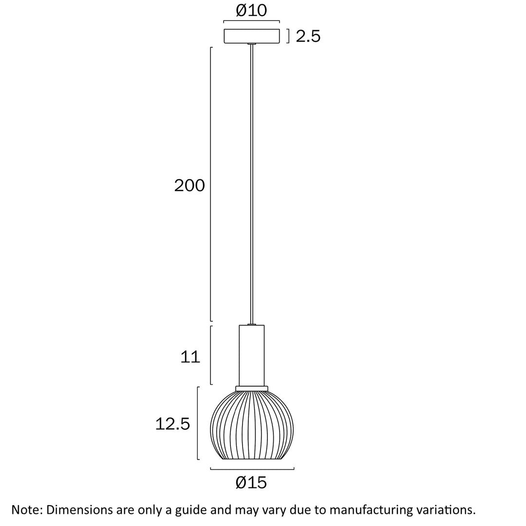 AOSTA 15CM PENDANT Pendant