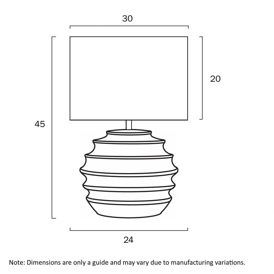 TELBIX ARAS CERAMIC TABLE LAMP TABLE LAMP