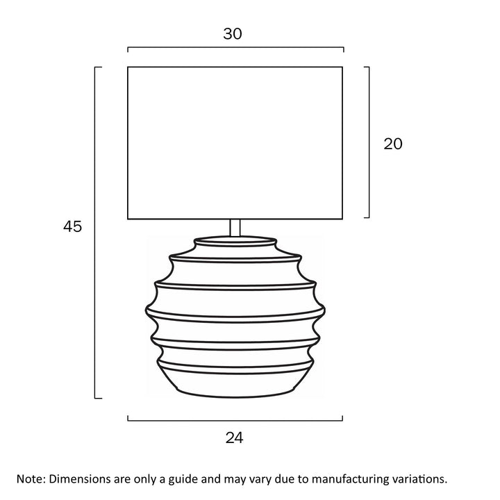 TELBIX ARAS CERAMIC TABLE LAMP TABLE LAMP