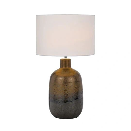 TELBIX ARTHUR CERAMIC TABLE LAMP RUST TABLE LAMP