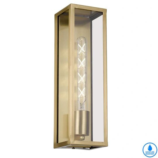 TELBIX ARZANO 35 SOLID BRASS WALL LIGHT ANTIQUE BRASS WALL LIGHT