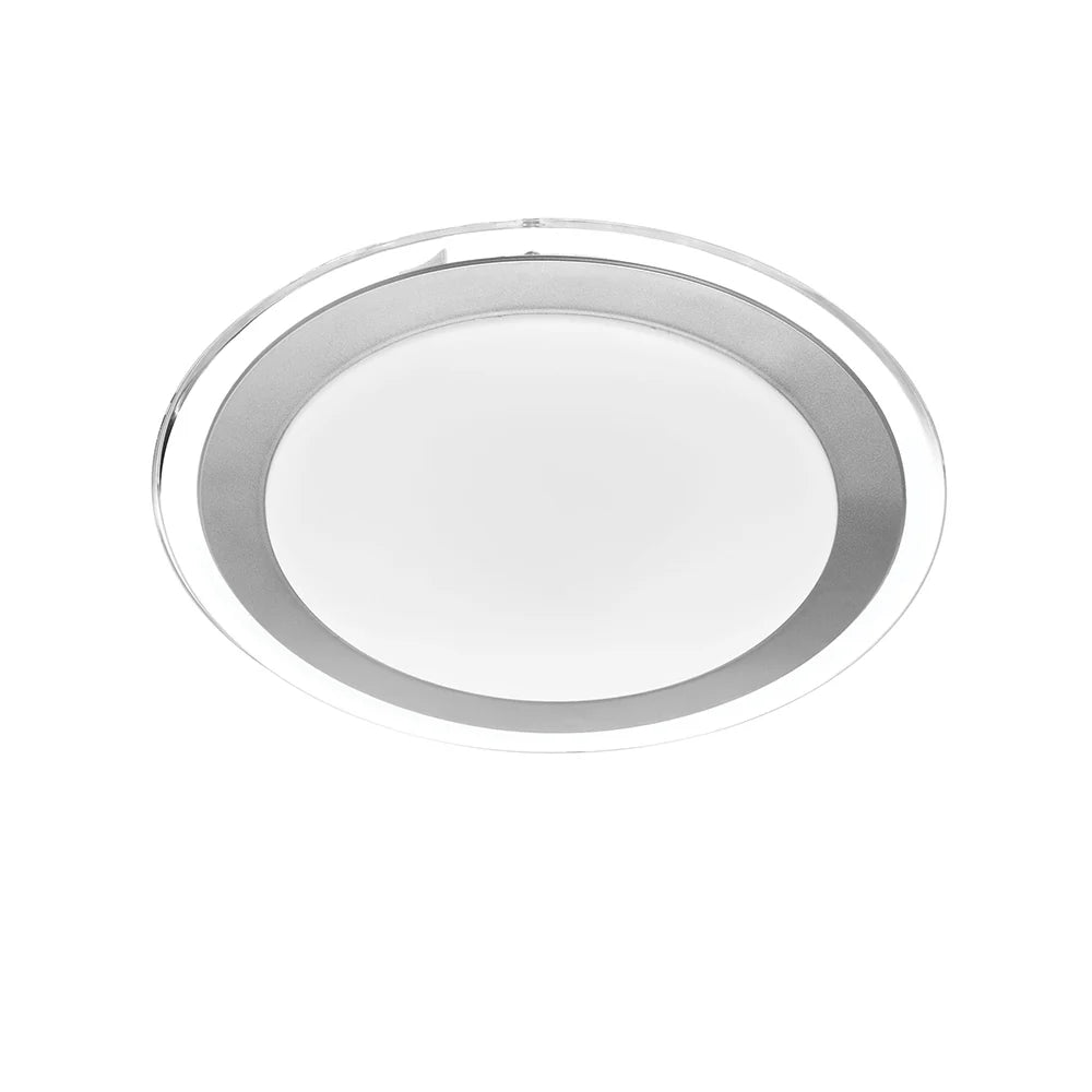 ASTRID 33 18w LED OYSTER nonDim Silver oyster