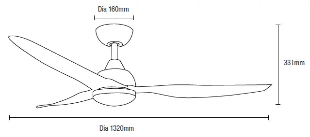 Avoca DC 48″ & 52″ Smart Ceiling Fan With WIFI Remote Control + LED Light Celling Fan