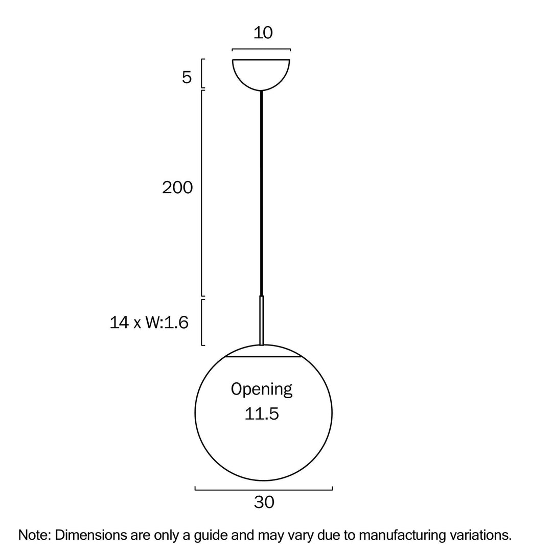 TELBIX BALLY 12 PENDANT Pendant
