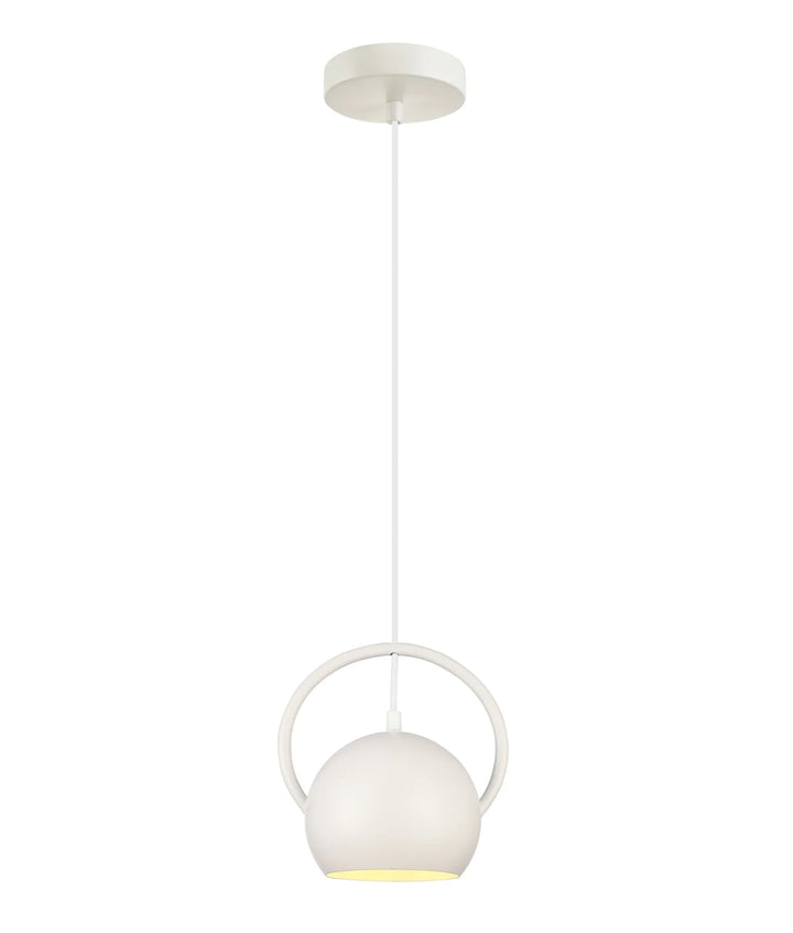 BELLA: Interior Small Dome Shape Pendant Lights Matte White Pendant