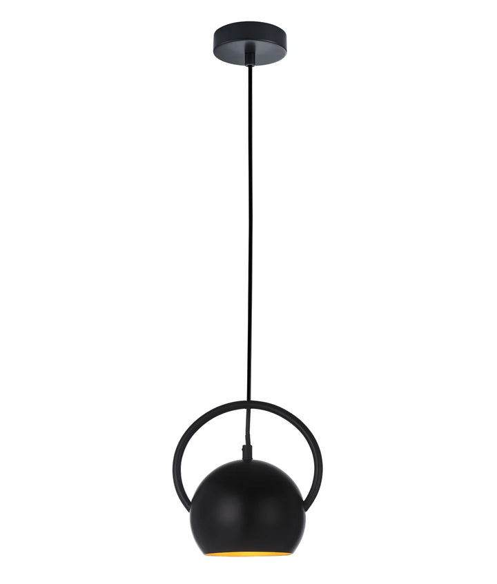 BELLA: Interior Small Dome Shape Pendant Lights Matte Black Pendant