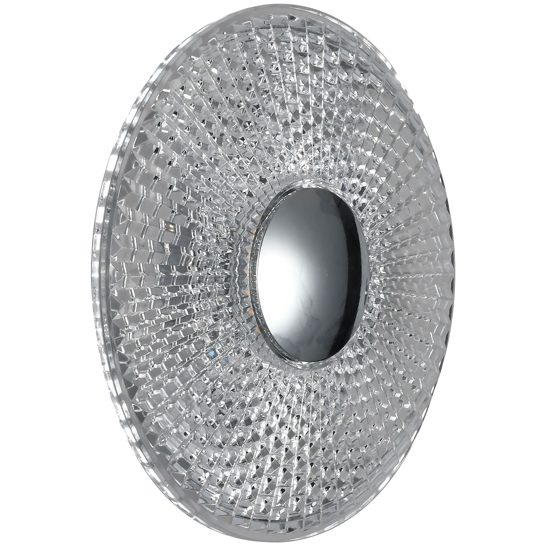 Calibo Bilby Crystalline Round LED Wall Light in Chrome Small Chrome WALL LIGHT