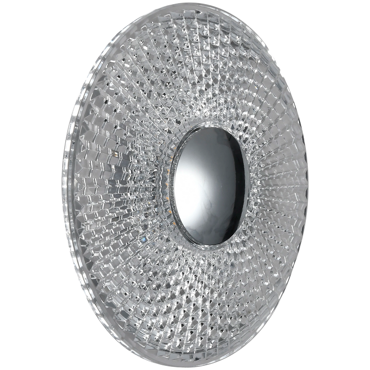 Calibo Bilby Crystalline Round LED Wall Light in Chrome Small Chrome WALL LIGHT