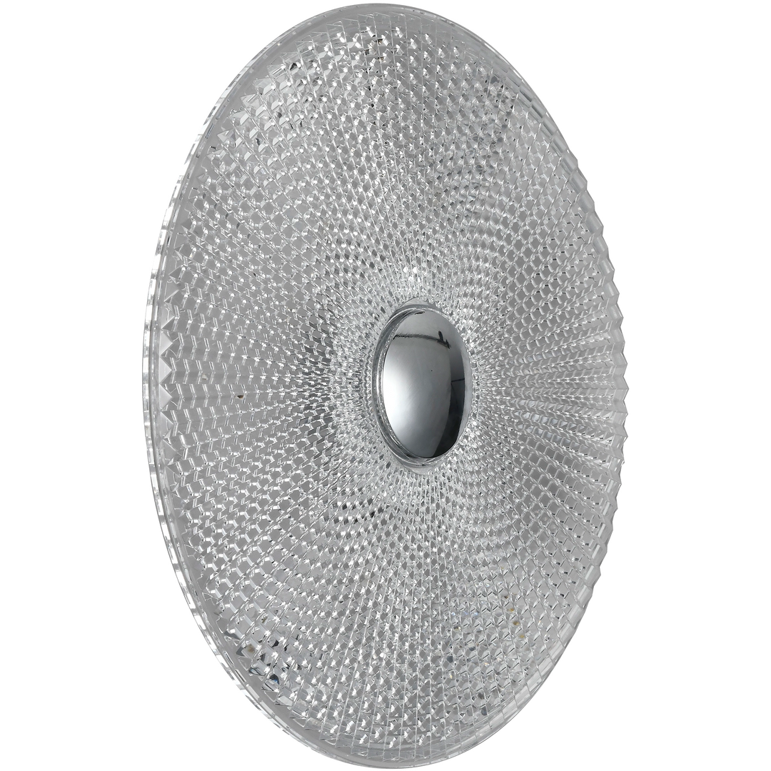 Calibo Bilby Crystalline Round LED Wall Light in Chrome Large Chrome WALL LIGHT