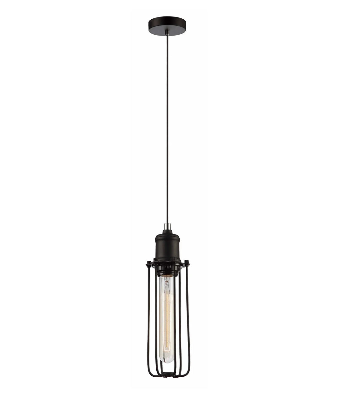 BLACKBAND Industrial Black Tubular Bird Cage Pendant Light Pendant