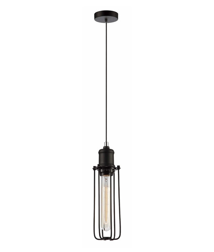 BLACKBAND Industrial Black Tubular Bird Cage Pendant Light Pendant