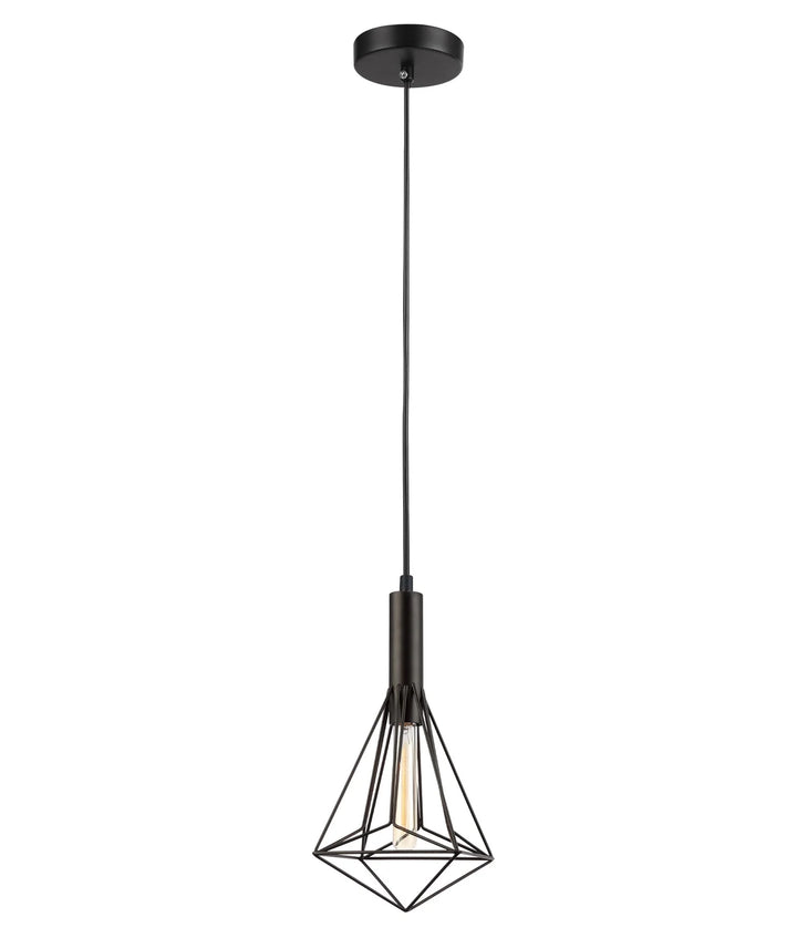 BLACKBAND & WHITEBAND: Diamond Shape Bird Cage Pendant Lights Black Pendant