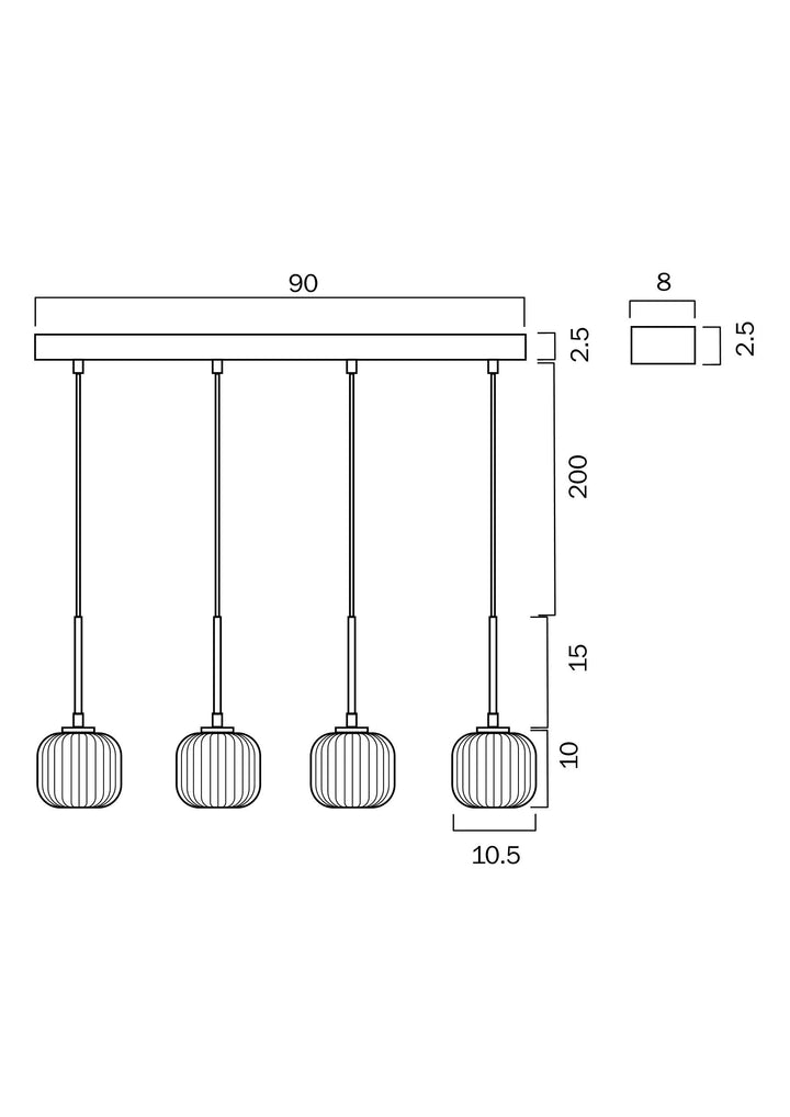 TELBIX BOBO 4 PENDANT Pendant