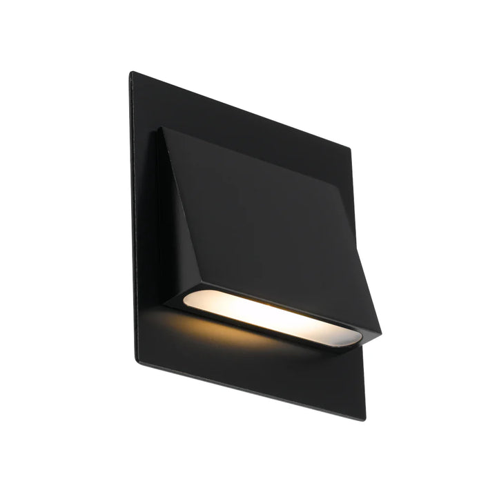 BREA SQUARE STAIR LIGHT Black step light