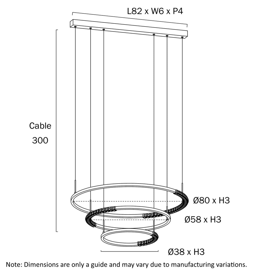 BRERA 3 TIER PENDANT Pendant