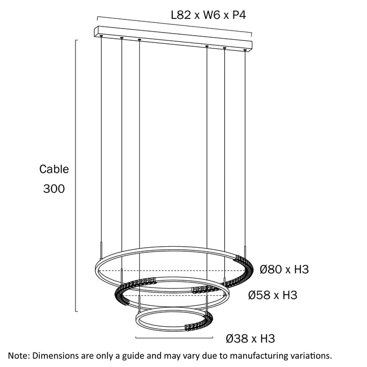BRERA 3 TIER PENDANT Pendant