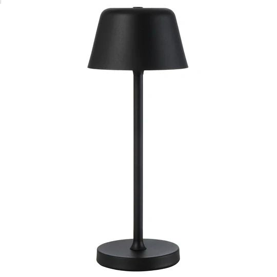 TELBIX BRIANA RECHARGEABLE TABLE LAMP BLACK TABLE LAMP