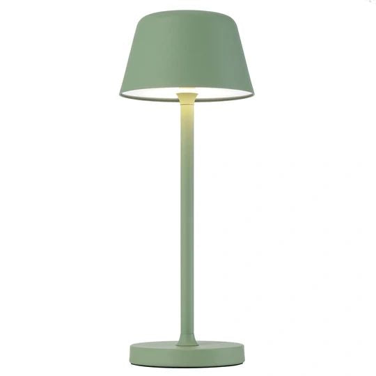 TELBIX BRIANA RECHARGEABLE TABLE LAMP GREEN TABLE LAMP
