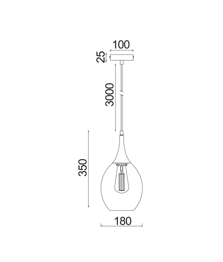 BROTE: Retro Interior Bronze Wine Glass Shape Pendant Lights Pendant