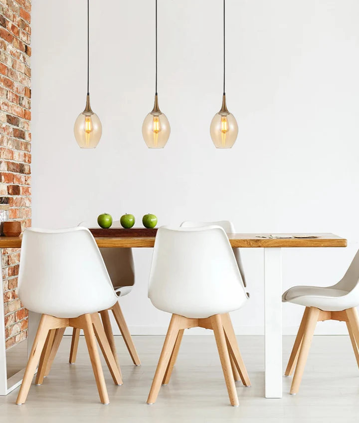 BROTE: Retro Interior Bronze Wine Glass Shape Pendant Lights Pendant