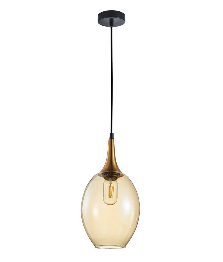 BROTE: Retro Interior Bronze Wine Glass Shape Pendant Lights Pendant