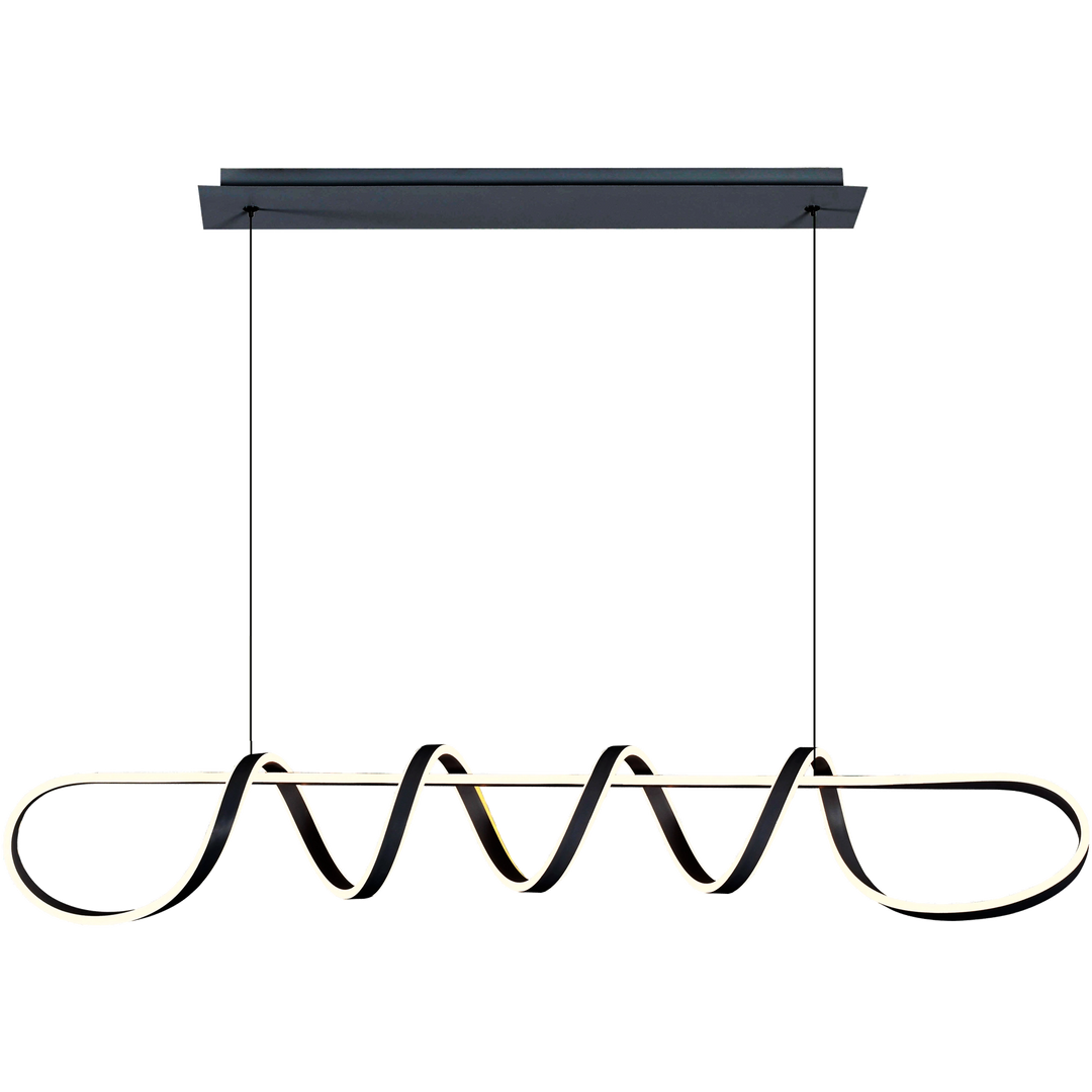 Calibo Bulbul 1500mm LED Linear Pendant Light Black Pendant